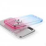 Wholesale iPhone X (Ten) Two Tone Color Hybrid Case (Purple Gold)
